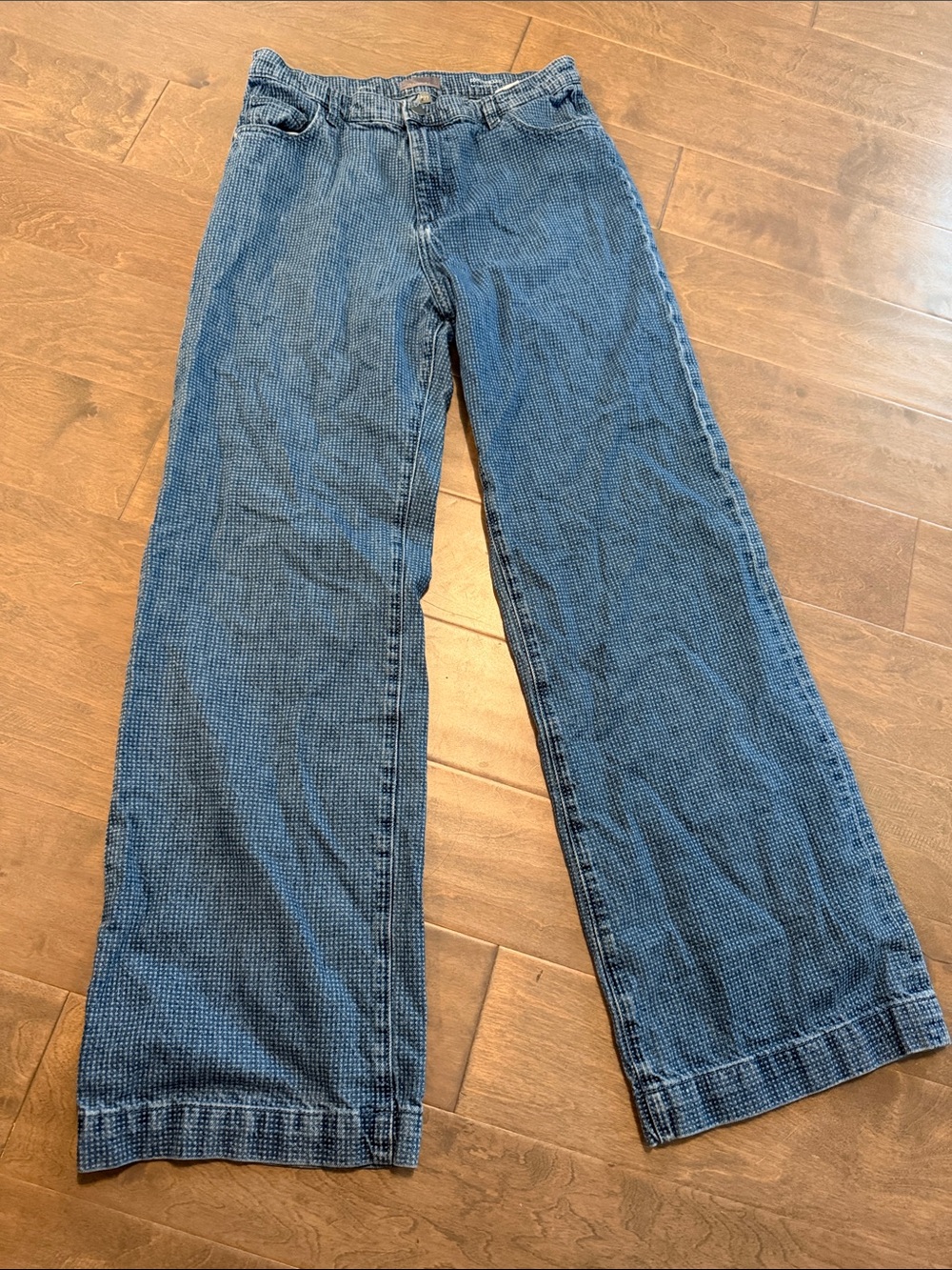 DL1961 Women’s Blue Wide-Leg Jeans